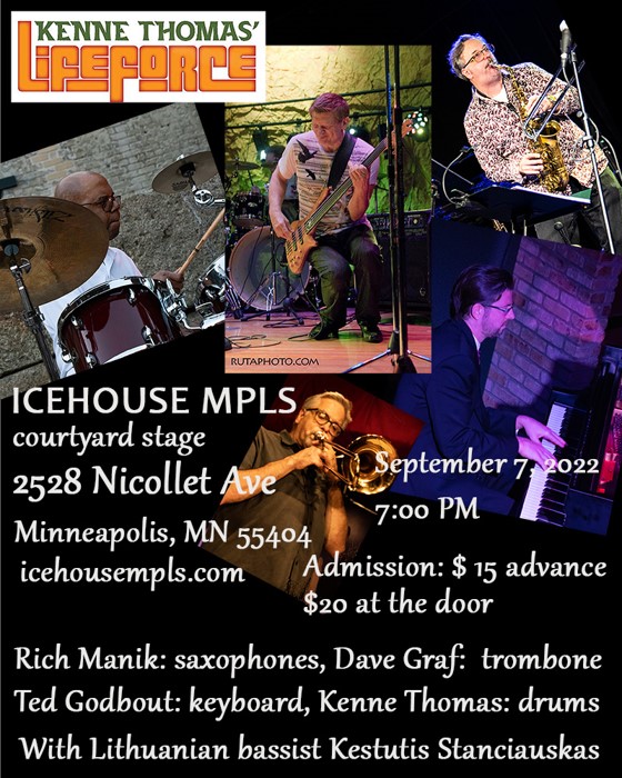 Kenne's tweet photo. Getting set for exciting shows come fall. Starting with smooth jazz in Minneapolis. Hope to see you. Come and say hi. https://t.co/gZ6YZeE96X