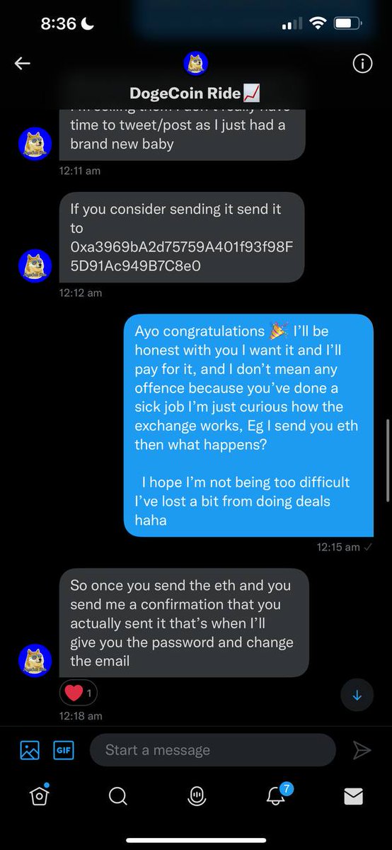 CallsNational's tweet photo. @DogecoinRide how many people you going to scam with the offer to sell your account? 

And then not even do the tweets you were paid to do? 

Nice hustle Jared.

@Shibtoken @ShibInform @dogecoin @lastnamejared @SkylaCroston https://t.co/rO0XykGGYM