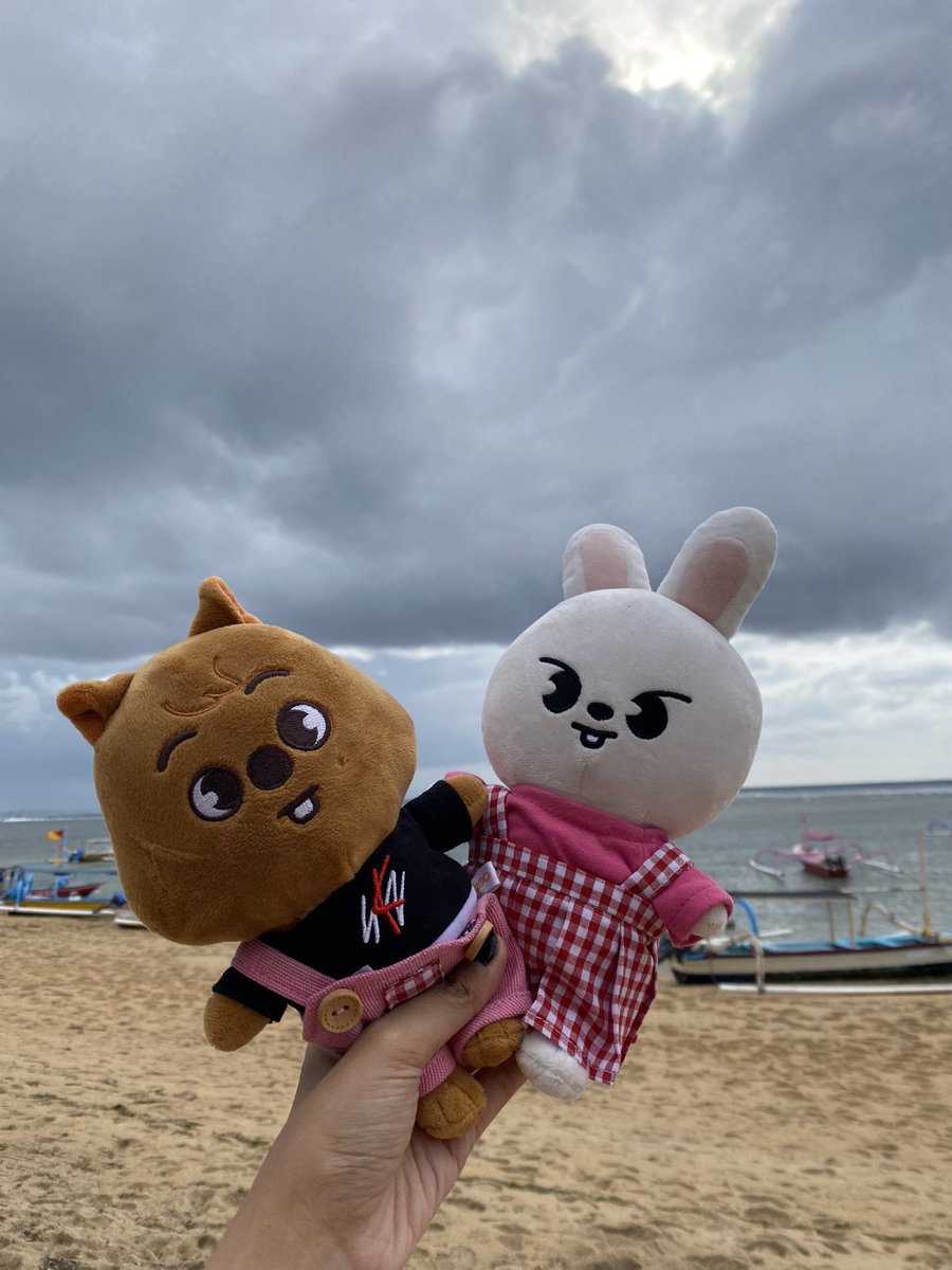syastay108's tweet photo. beach date with my babies libit and hani 🌸✨🌊☀️ #skzzoo #lebbit #hanquokka #straykidsstraykid https://t.co/oxd9ZM3s2F