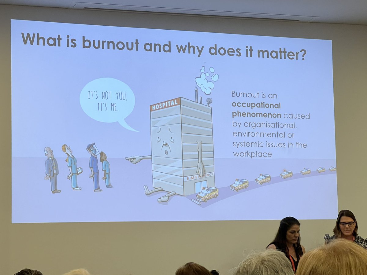 Belynda_Jane's tweet image. Rebecca Clarke and Fiona Fitzgerald sharing their journey on improving nurses and midwives wellbeing. #NNF2022 @acn_tweet