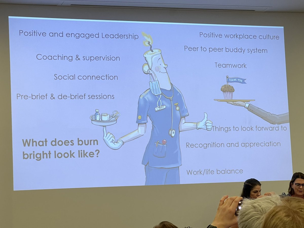 Belynda_Jane's tweet image. Rebecca Clarke and Fiona Fitzgerald sharing their journey on improving nurses and midwives wellbeing. #NNF2022 @acn_tweet