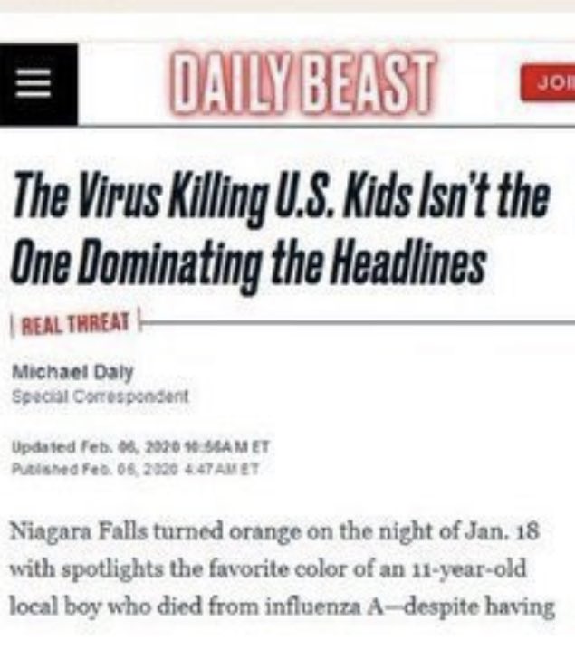 SixandLaura's tweet photo. @danaparish @CrynJohannsen I wonder if these headlines about flu in early 2020 will be surprising to people.
#sarscov2_timeline #Winter2020 #JustFlu #OnlyInfluenza https://t.co/1PA2a6J6Yk