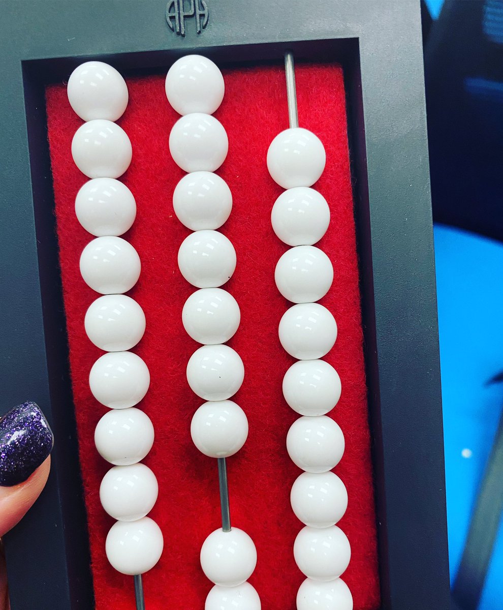 writeofpeace's tweet image. Counting my blessings with the @APHfortheBlind Beginner’s Abacus. I know, I know it’s a classroom tool, but today I find it calming. #countyourway #learntobegrateful