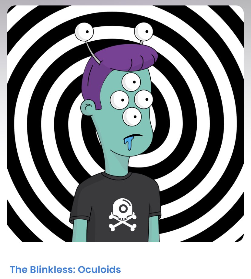 Check out the Oculoids! They’re here to stay and want to be just like <a href="/theblinkless/">The Blinkless</a> 🔥