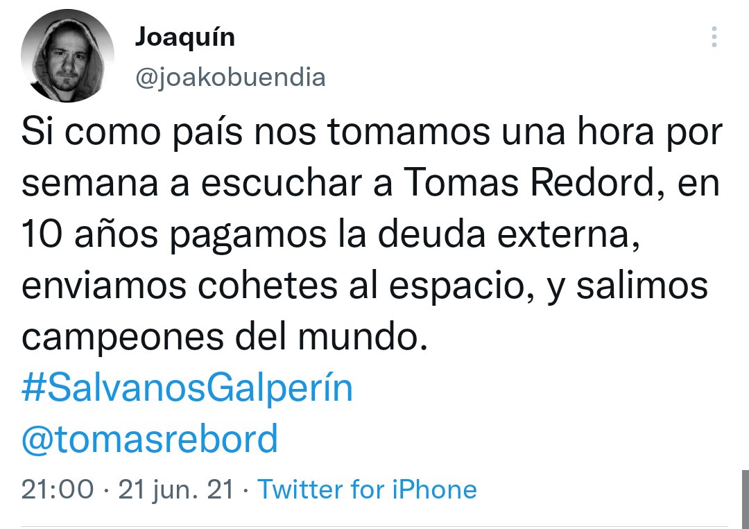 joako19900's tweet photo. @HagovBrown @HagovCanuelas @hagovconurbano @tomasrebord @HagoVmatanza @HagovL Éramos tan pocos q hasta Rebord me retuiteo. Bellos tiempos. https://t.co/gWndqyiGaA