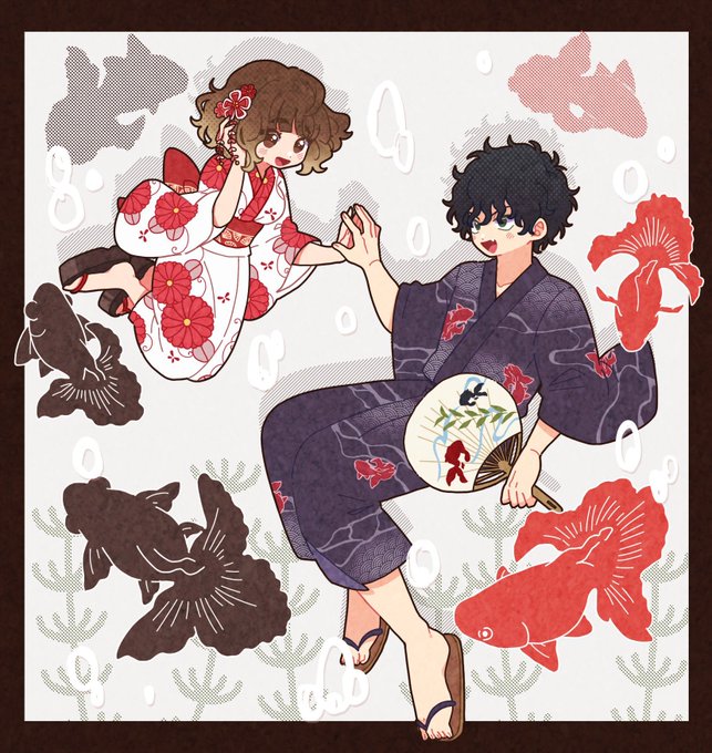 浴衣男子のtwitterイラスト検索結果