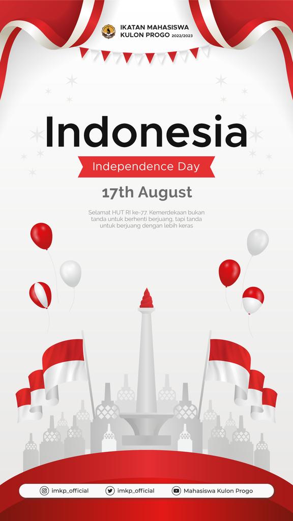 Selamat Hari Kemerdekaan RI yang ke-77, 17 Agustus 2022