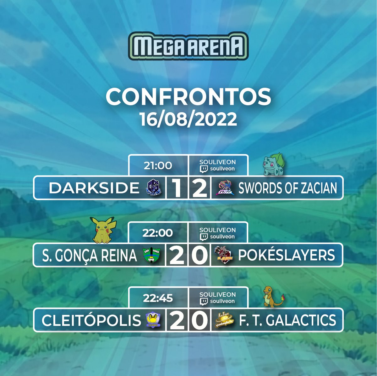 xmgaesports's tweet photo. 📢 Vem conferir os destaques e resultados dos jogos da última semana da fase de grupos do Circuito das Insígnias: Kanto - Pewter! 🍃🔥💧⚡ https://t.co/A2xD6K1wMF