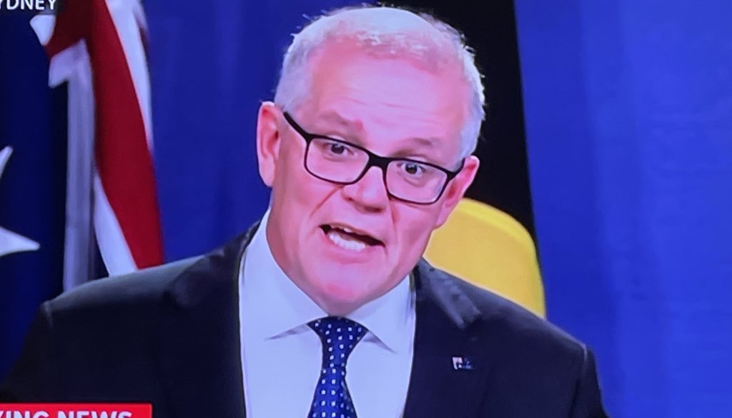 scom_occhio's tweet photo. So a BioSecurity hazard is a free license to secretly appoint yourself Australia’s first Dictator! #Auspol #ScottyMinisterForEverything #Scottythefukwit #ScottMorrison #ScottyTheDictator #abc730 #TheDrum #SackScomo #SackTheGG #ScottyThePathologicalLiar https://t.co/b2RnbDZQlU