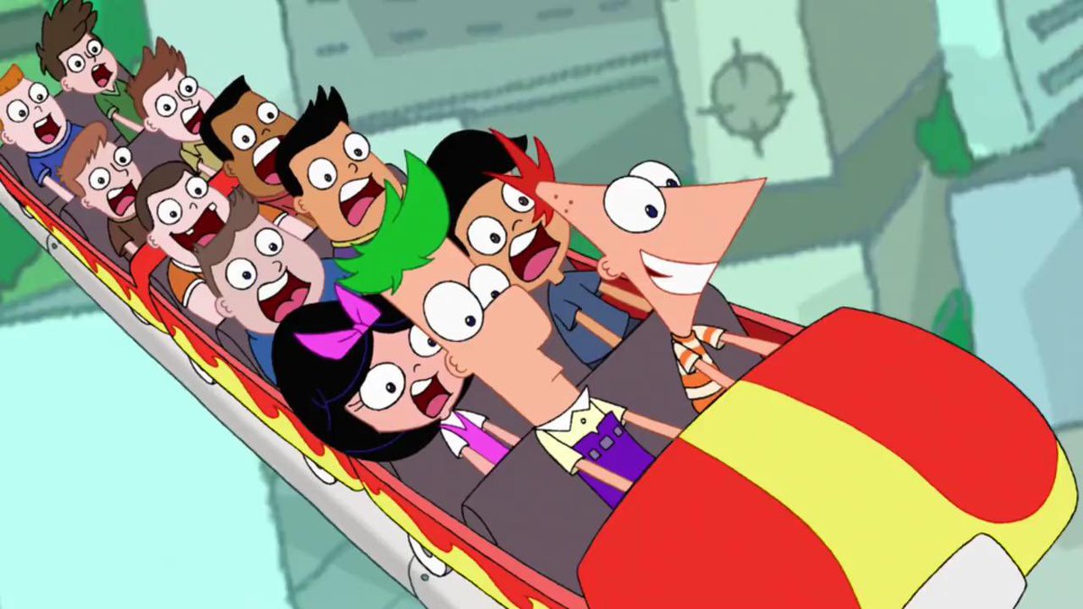 PopBase's tweet photo. The first episode of ‘Phineas and Ferb’ aired 15 years ago today. https://t.co/kym2Kkz7TV