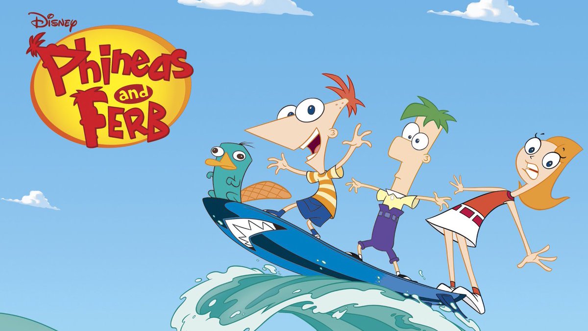 PopBase's tweet photo. The first episode of ‘Phineas and Ferb’ aired 15 years ago today. https://t.co/kym2Kkz7TV
