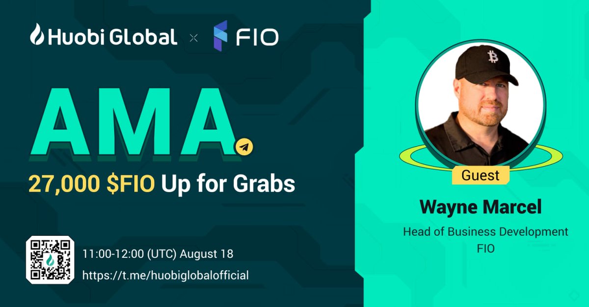Michell30633859's tweet photo. 🔥Huobi❌ FIO AMA  
🎁27,000 $FIO Up For Grabs! 
⏰11:00 - 12:00 (UTC) , August 18
 
✅ Join AMA at » Huobi English
 (https://t.co/5hKqiCQQOg)✅ Share the event poster with link 
https://t.co/5hKqiCQQOg  
✅ Submit Huobi Global UID https://t.co/bGyl6UDMMD