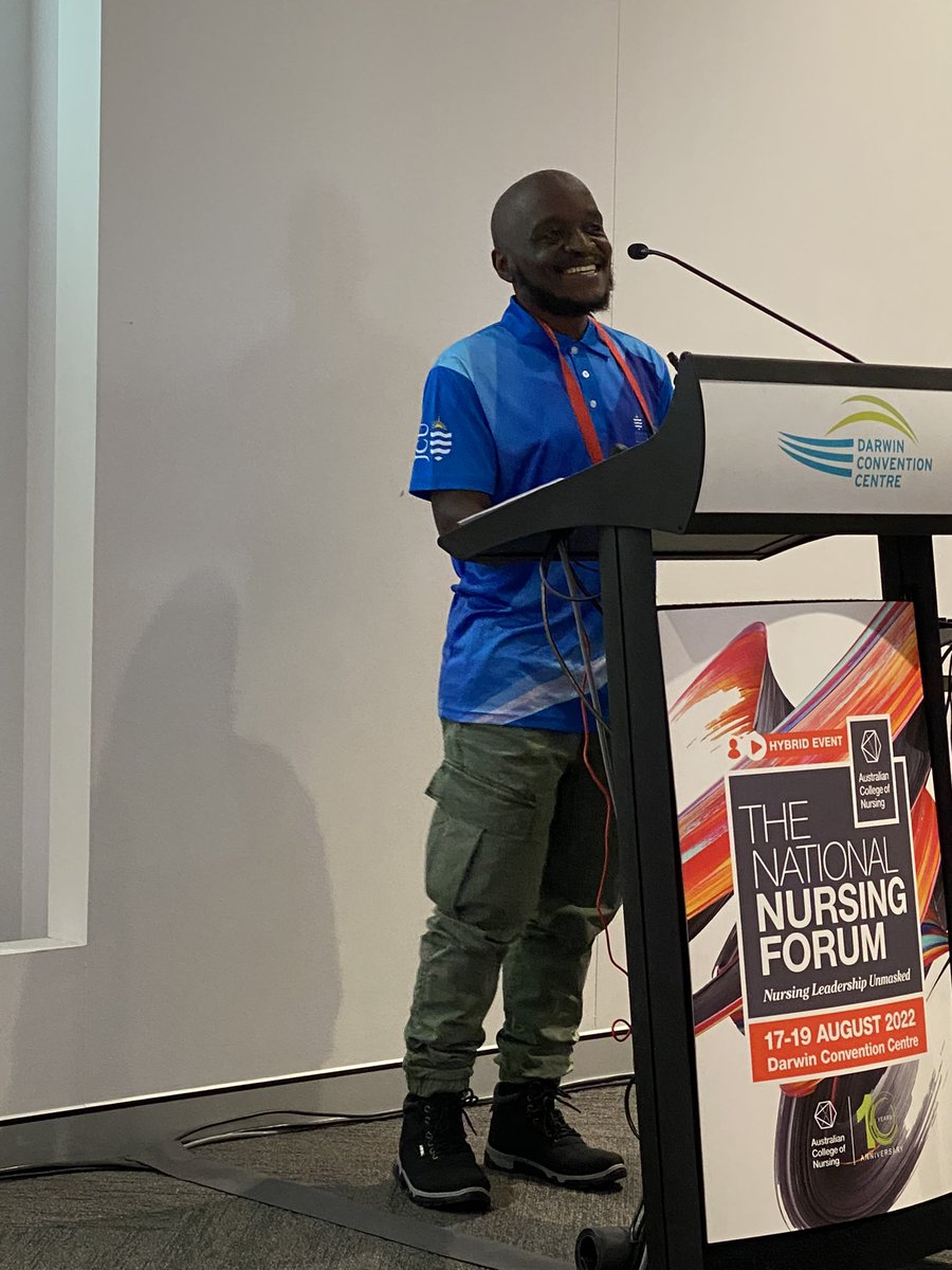 karen_yatesDr's tweet photo. .@a_harerimana presenting data from his PhD on academic staff perceptions of nursing informatics #NNF2022 https://t.co/0m14kc1Zx9