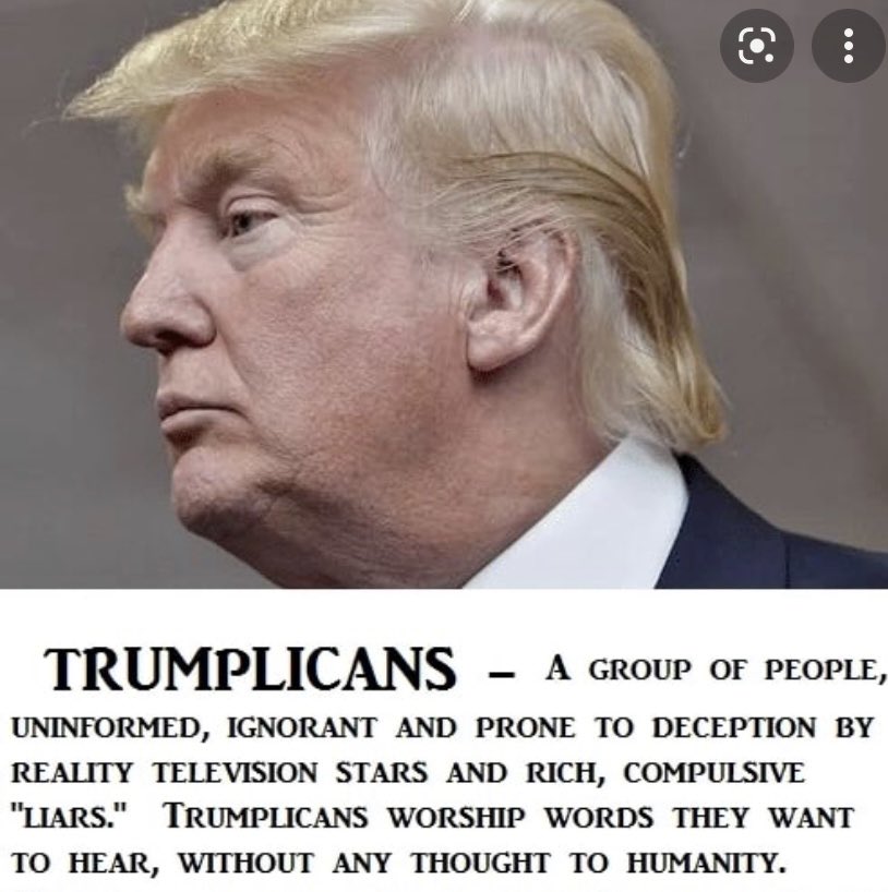 losclarke's tweet image. Thus the Trumplican party…