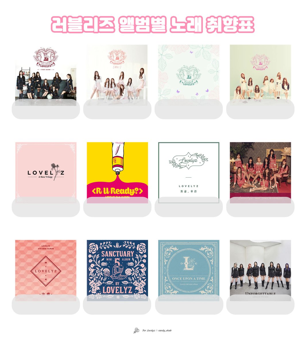 candy_ohab's tweet photo. ❤️ 러블리즈 앨범별 노래 취향표 ❤️

https://t.co/AbPbUQYcNg https://t.co/7Knb0bCeT8