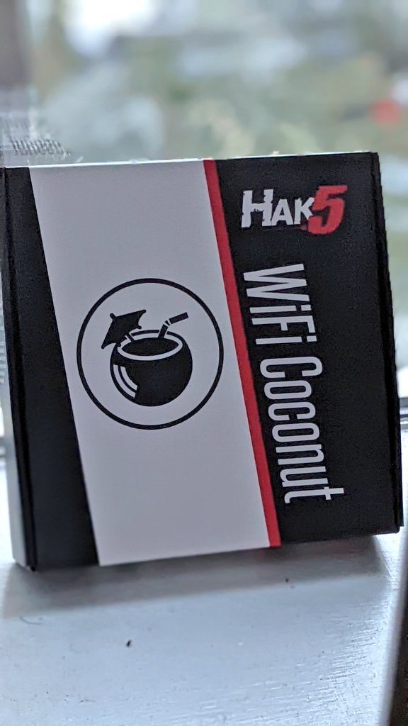 Laughing_Mantis's tweet photo. Can't wait to use @Hak5 WiFi Coconut for both assessments and music generation. 

📶🥥🎵 https://t.co/KSx90WAnrY