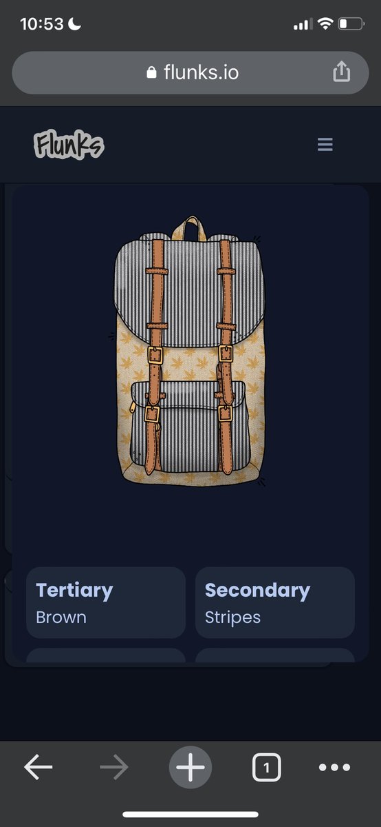 710josh's tweet photo. got lucky on a couple sweet @flunks_nft backpacks for free for holding a flunk. You know i love the weed so these are kinda perfect. #backpacktothefuture https://t.co/vp0PdGW47G