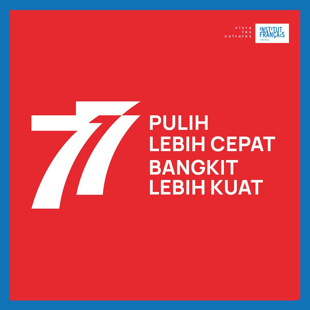IFI_Indonesia's tweet photo. « Refusez la liberté au peuple, un jour le peuple la reprendra. » – André Breton – 

Selamat hari kemerdekaan Republik Indonesia ke-77!🇲🇨 https://t.co/uBsesyFNeT