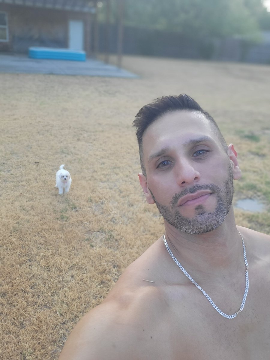 Just me and the baby #gay #gayfit #dogdad #dudeswithdogs #gaytwitter