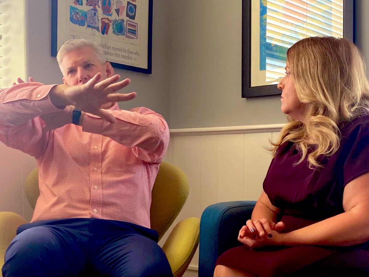 writeofpeace's tweet image. Lights, camera, and… can we do that again? Team interview with Dr. Craig Meador today in preparation for the @APHfortheBlind Annual Meeting. #editorsnightmare 😂