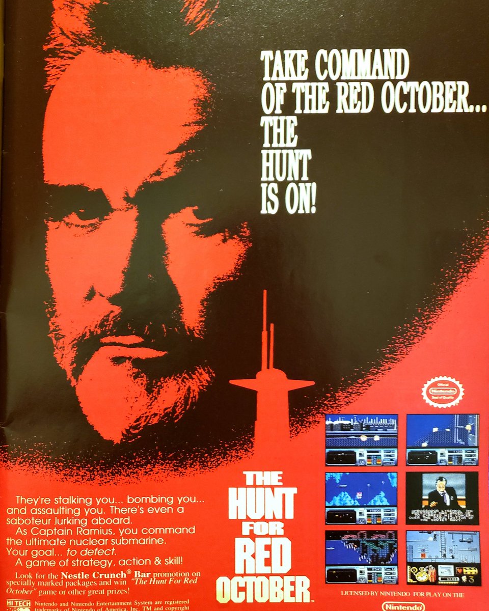 cerosfx's tweet photo. The hunt for the red October - NES 1991 😃😃😃
#segagames #segagenesis #16bitrevolution #supernintendo #nintendo #retrogaming #NES #classicgaming #thehuntfortheredoctober https://t.co/VmaWRydKjq