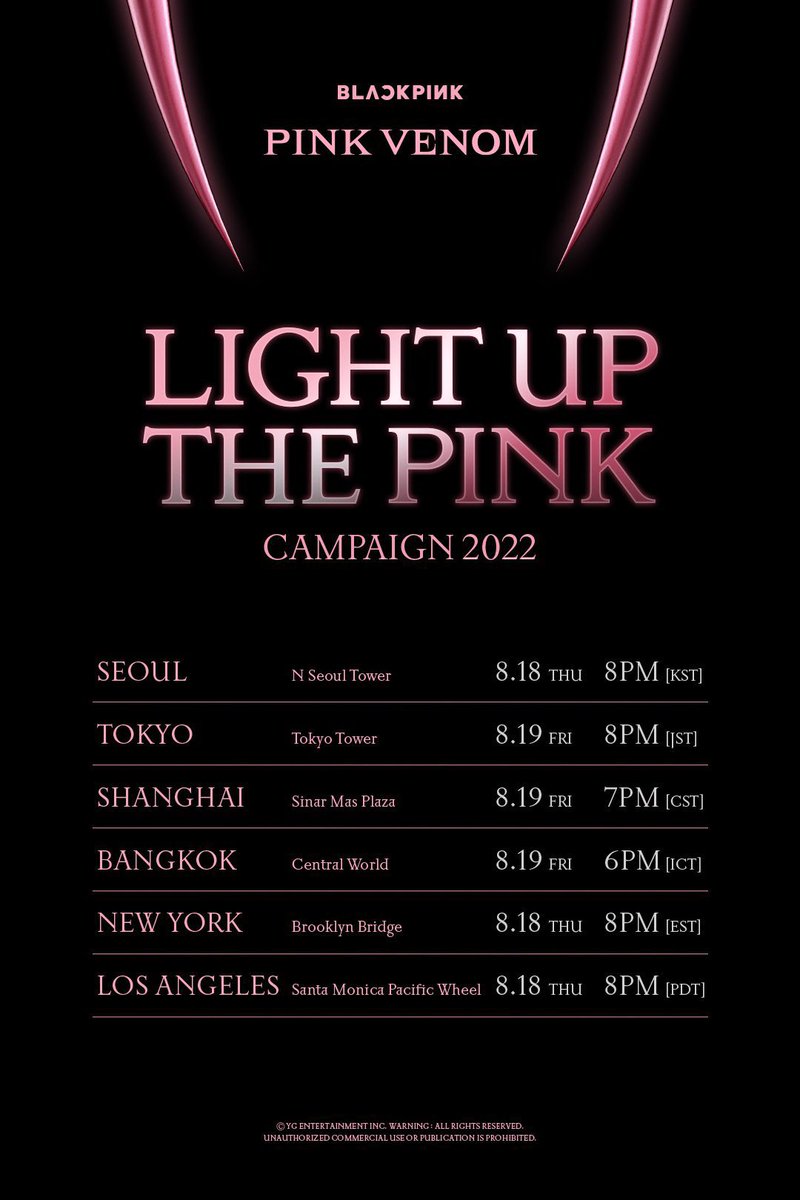 BLACKPINKBRASIL's tweet photo. 📌 YG Entertainment: “Também planejamos visitar cada ponto de referência onde a campanha [Light Up The Pink] acontecerá."

🖇 https://t.co/6LjJviGE6P 

#BLACKPINK @BLACKPINK https://t.co/i6eYPFh6zJ