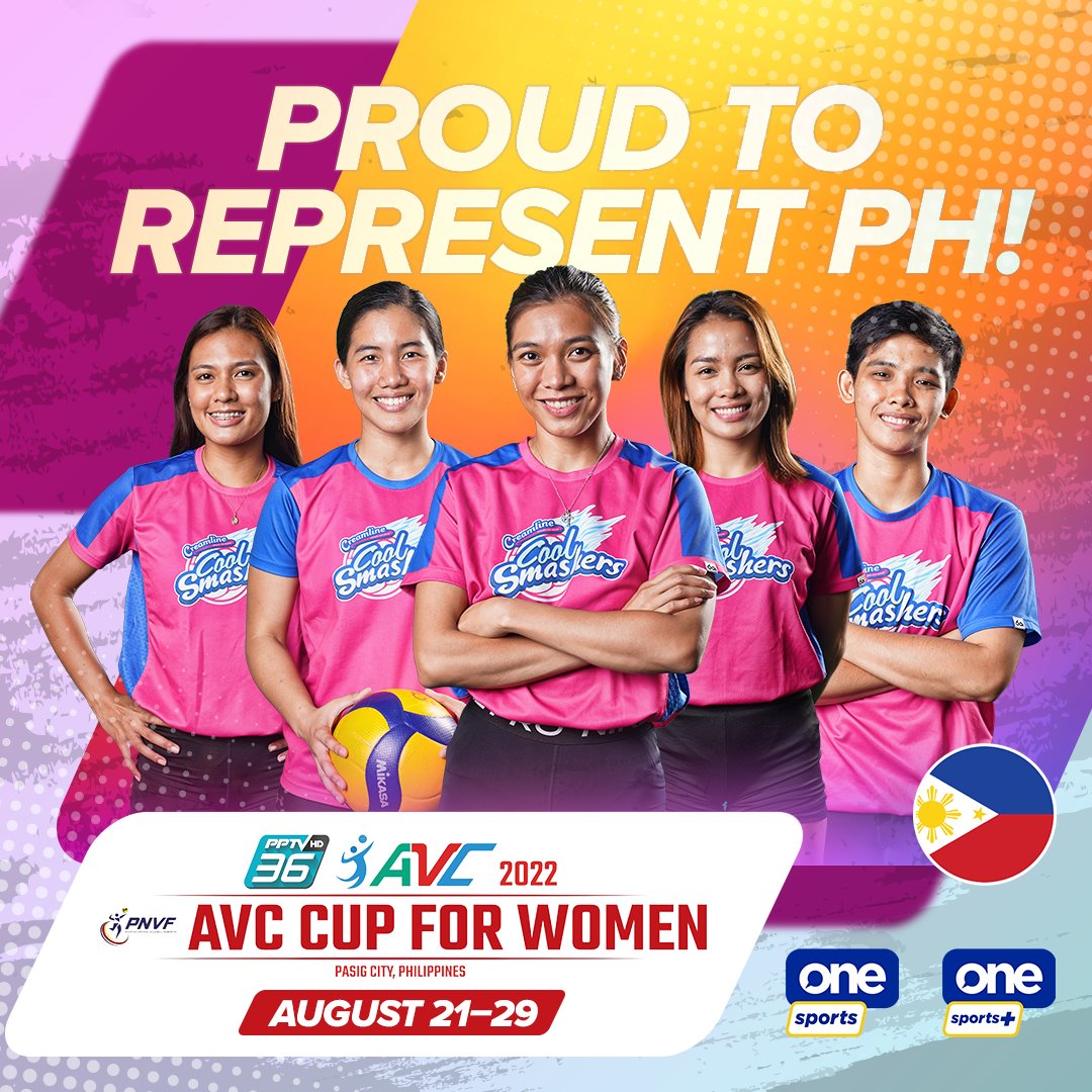 Who’s excited to see the Cool Smashers donned in PH colors? 😍

Catch the 2022 AVC Cup for Women starting August 21 here on One Sports.

#AVCCupForWomen #AVCVolley