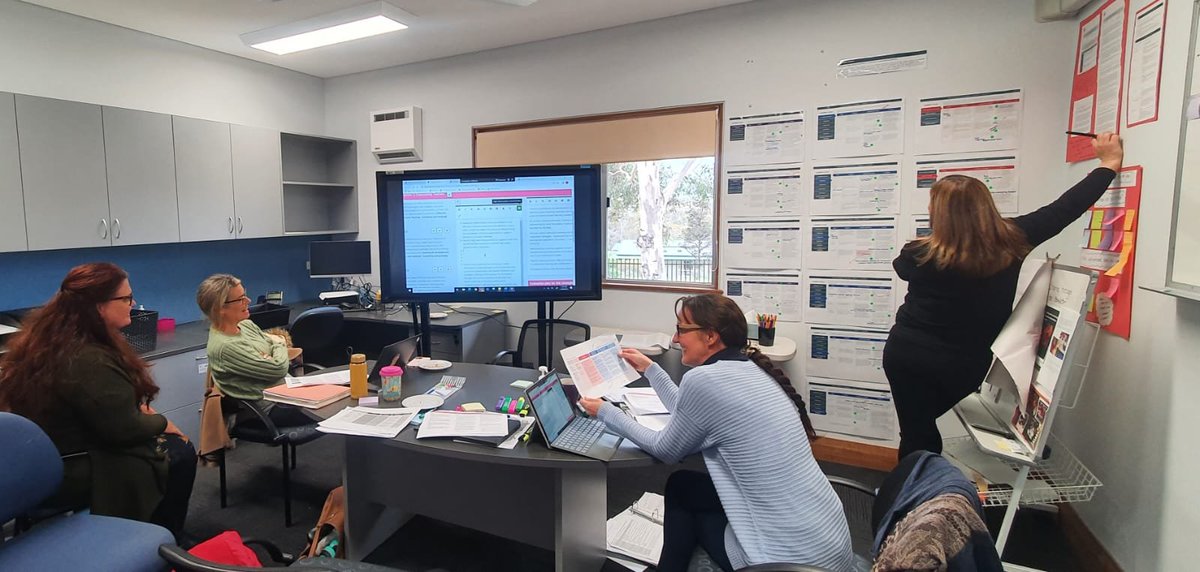 buxton_public's tweet photo. Executive team working on new school plan to drive improvement in student outcomes @NSWEducation  @buxton_public https://t.co/cyOUlhKV1F