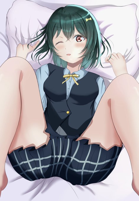 際どい栞子ちゃんを描きました 