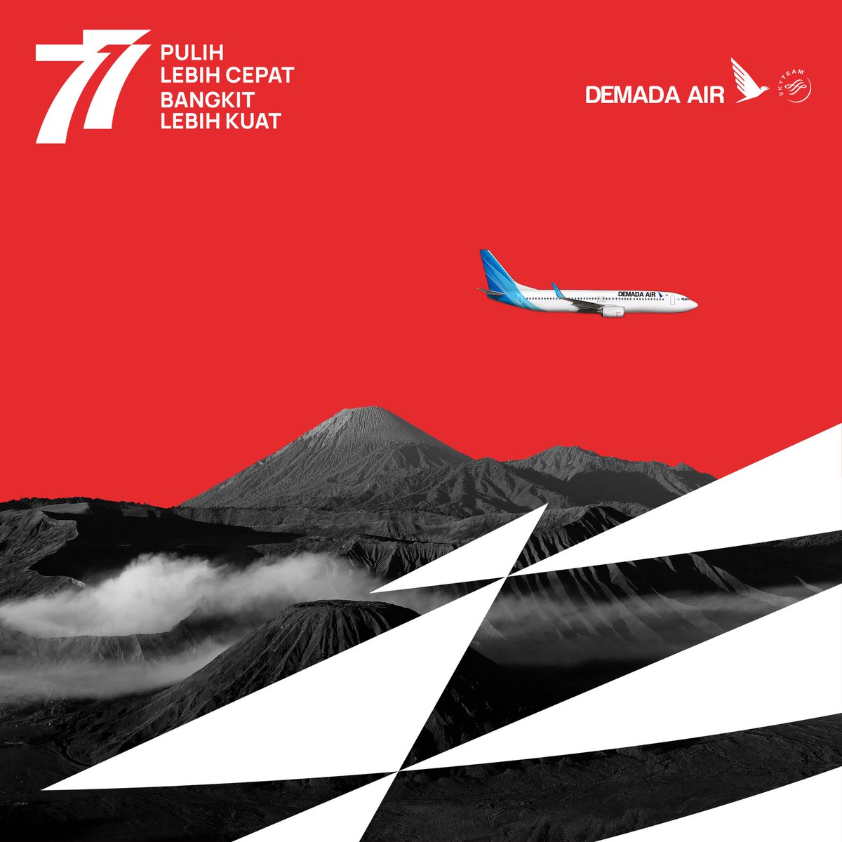 DEMADAAIR's tweet photo. Memperingati Hari Kemerdekaan Republik Indonesia yang ke-77. Pulih Lebih Cepat, Bangkit Lebih Kuat
.
.
#DEMADAAIR #DEMADAGroup #AirlinesManager #AirlinesPainter #HUTRI77 https://t.co/hNiTjprOgq
