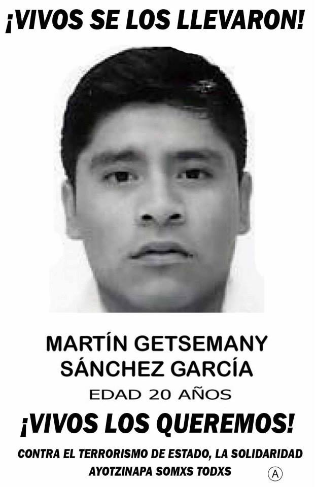 DoceDeagosto12's tweet photo. 39 Martín Getsemany Sánchez García #AyotzinapaNiPerdónNiOlvido #ReconoceSCJNQueAMLOEsRespetuosoDePoderes https://t.co/k2vSs4Rk1i
