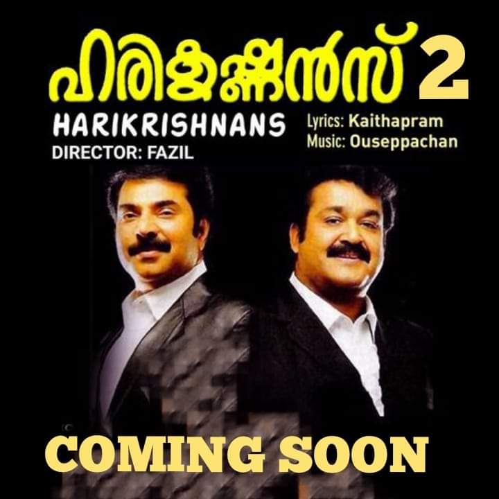 kingofKerala369's tweet photo. After 23 Years #Harikrishnans Are Returning.#Harikrishnans2 Will Be Officially Announced Soon.According To The Reports It Will Be The Last Film Under #Faazil'sDirection #FahadhFaasil Will Also Be Doing An Important Role In This Film Along With #Lalettan & #Mammukka @Akshayk_2255 https://t.co/ytebMUQmWt