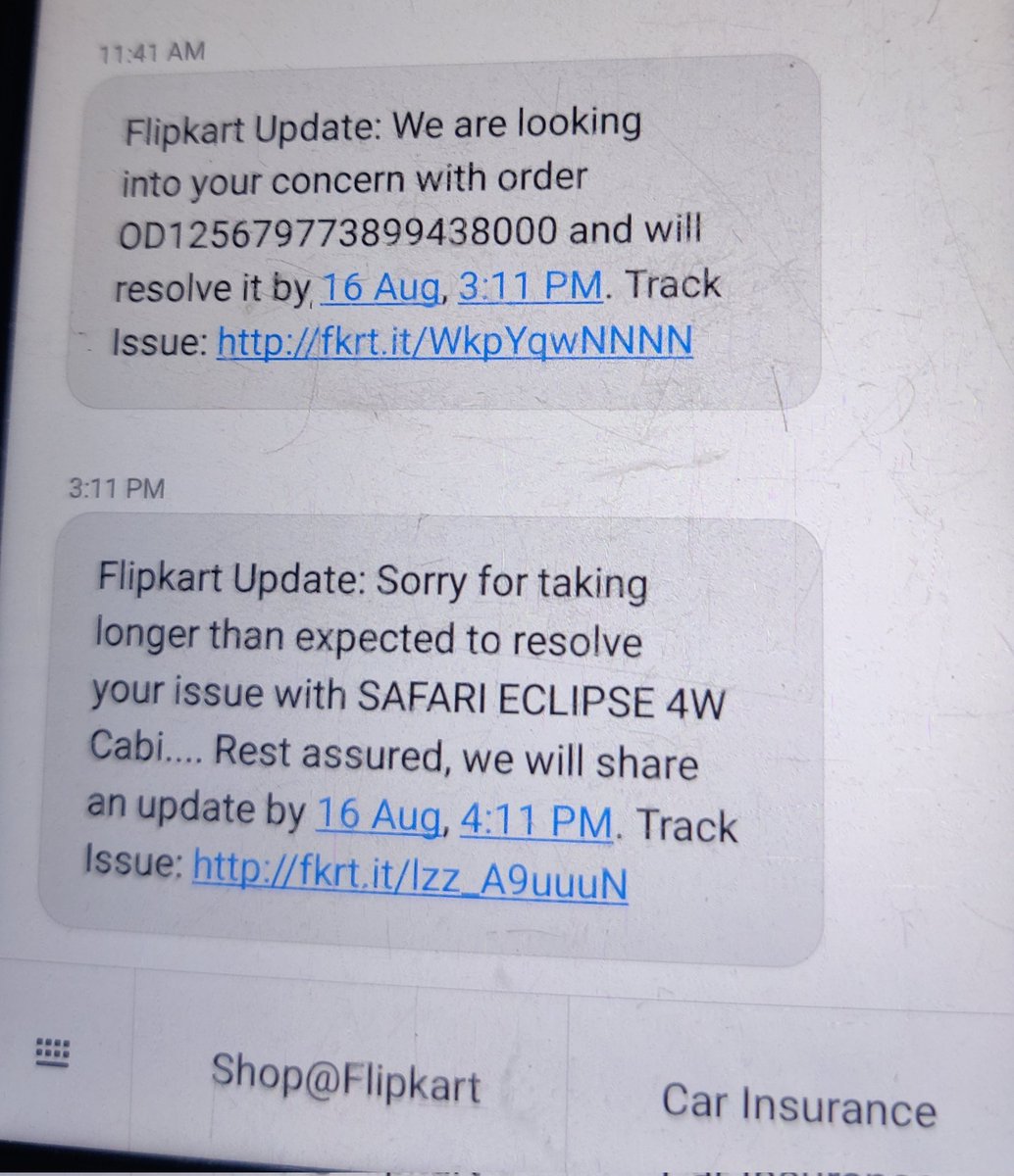 lovehakar's tweet photo. @Flipkart now day i am facing very expensive on Flipkart and ekcart .i order a product on 8 aug every time they extend delivery date.. customer support team give pass always wrong information.. Flipkart is very unprofessional..i am Flipkart plus member.
Please see attachment https://t.co/wHGGDHyapH