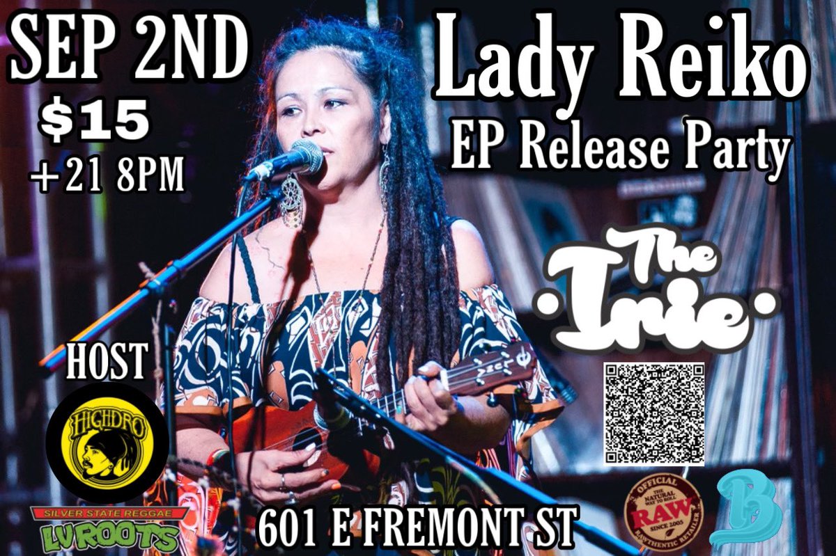 LVROOTS's tweet photo. September 2nd @BackstageBarLV 
@LadyReiko @THE_IRIE_BAND @HighDro 
Ticket Link 
https://t.co/LMdcS3bTBj https://t.co/Czjon251wH