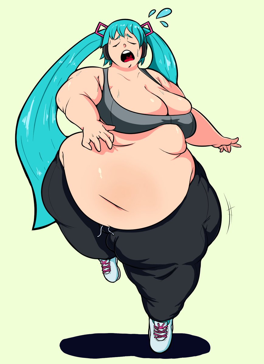 kaboodledoodles's tweet image. Getting ready for a concert after binging on pizza the previous night, average day for Miku