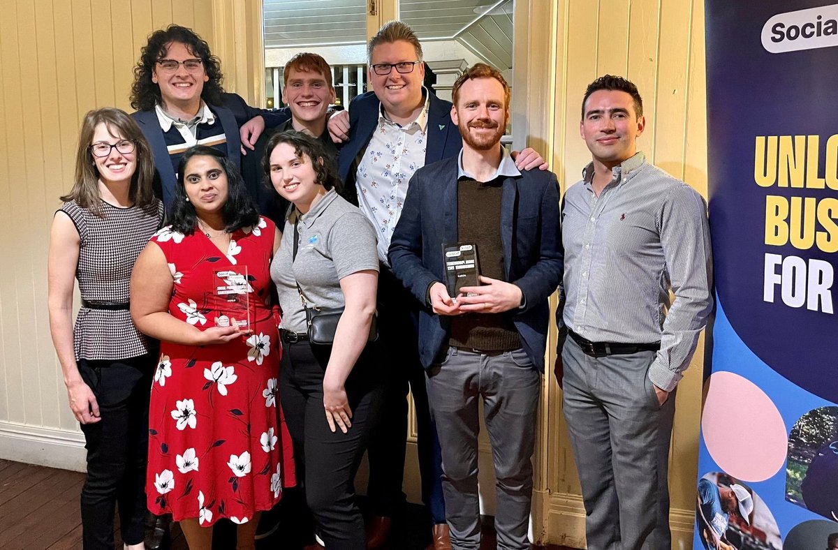 VentiaServices's tweet photo. Our team along with our partners at #AustralianSpatialAnalytics have been recognised by @SocialTradersAU in the National Game Changer Awards for our commitment to #socialenterprise and #socialprocurement. Read more about our relationship with ASA here: https://t.co/ZU9CUonQeR https://t.co/KxPRz8NZQf