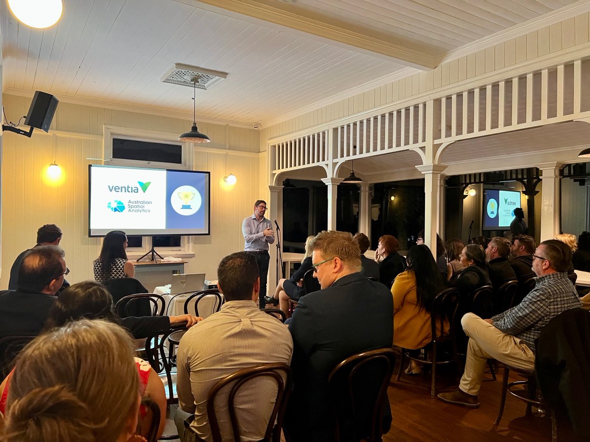 VentiaServices's tweet photo. Our team along with our partners at #AustralianSpatialAnalytics have been recognised by @SocialTradersAU in the National Game Changer Awards for our commitment to #socialenterprise and #socialprocurement. Read more about our relationship with ASA here: https://t.co/ZU9CUonQeR https://t.co/KxPRz8NZQf