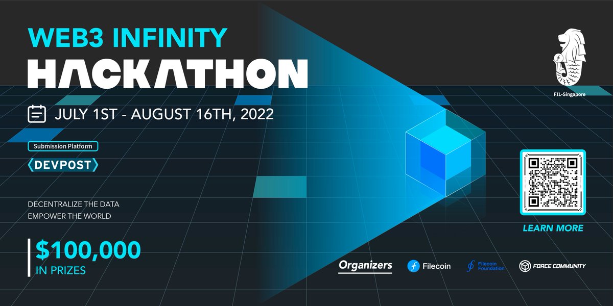 force_ipfs's tweet photo. #Web3InfinityHackathon Counting down 12 Hours!🕚🔥
HACKERS! DON'T MISS THE DEADLINE!🤣🤣 #Filecoin #fluence #IPFS
Make sure you have uploaded:
👉Description
👉Demonstration
👉Public code repository
👉Comprehensive README
Happy Hacking!👊🏃♂️🏃♀️👊 https://t.co/hYrXNmvNVO