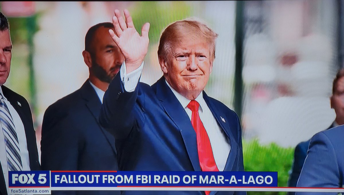 WhoDatnATL's tweet photo. Hey @FOX5Atlanta, there was no FBI raid at Mar-A-Lago. Please don't feed a false narrative. 

As Ron DeSantis described a previous court order that was granted for a search that was executed in Florida, "To say it's a raid is disinformation...you guys need to look at the facts." https://t.co/S0xoCAbmJT
