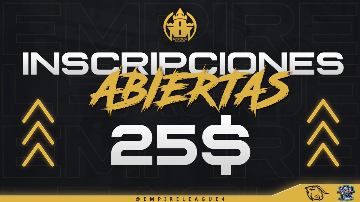 𝐈𝐍𝐒𝐂𝐑𝐈𝐏𝐂𝐈𝐎𝐍𝐄𝐒 𝐀𝐁𝐈𝐄𝐑𝐓𝐀𝐒 • #EmpireLeagueV

Oficialmente abrimos inscripciones de nuestra 5ta Edición Gratuita!🏆

Requisitos⬇️

Seguir <a href="/EmpireLeagueCR/">EmpireLeague™</a>
Seguir <a href="/E_Warriors2022/">🔱 Eternal Warriors 🔱</a>
Seguir <a href="/Gabriel18_CR/">Gabrielitoo :)</a>
Dar❤️y🔄a la publicación
Mencionar 5 equipos
Obtener 5🔄

1/2