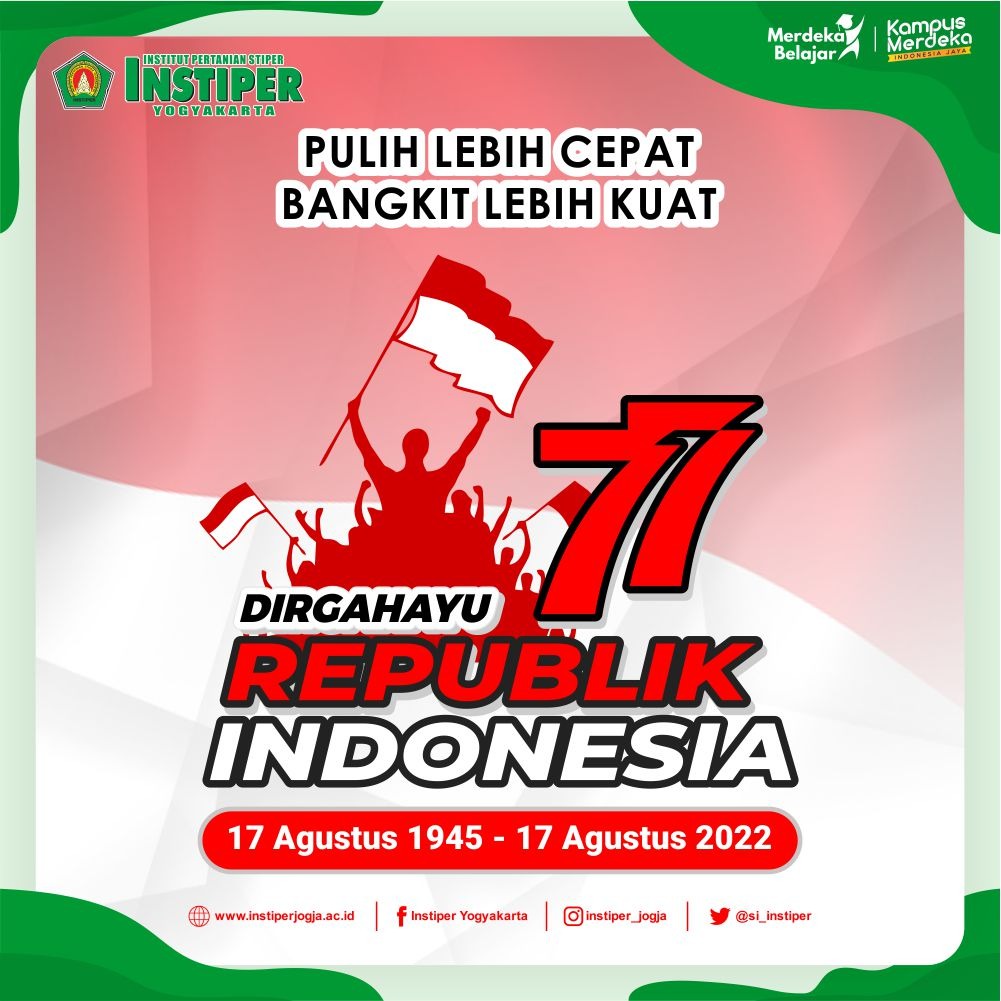 si_instiper's tweet photo. Dirgahayu ke 77 Republik Indonesia https://t.co/igywLW2BHI