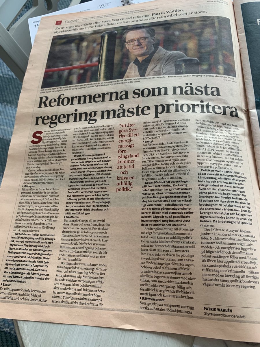 Det här är intressant ⁦<a href="/PGWahlen/">Patrik Wahlén</a>⁩ Som ett valmanifest. När kliver du in i politiken?