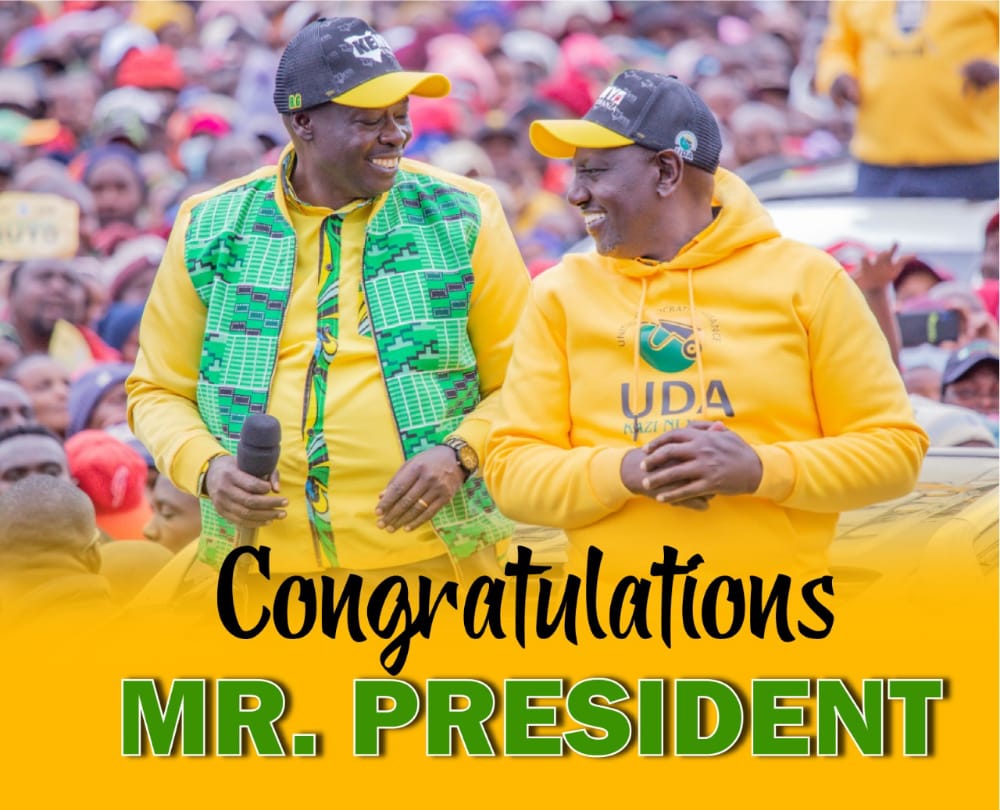 samtech58's tweet photo. We as the SamTech58 wish to congratulate the President elect Dr.William Samoei Ruto together with his deputy president Rigathi Gachagua,May God lead together with you https://t.co/889NeMrMaV