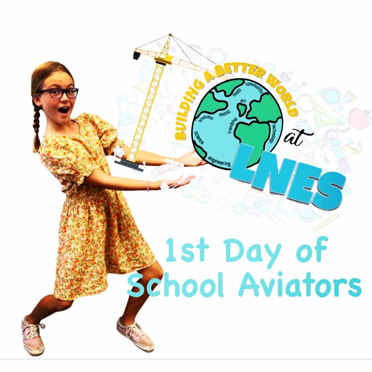 lnes_aviators's tweet photo. ✈️Welcome Back Aviators! 
Happy First Day of School🌍

#lnesaviators #welearnwegrowwesoar https://t.co/rsXos1u38K