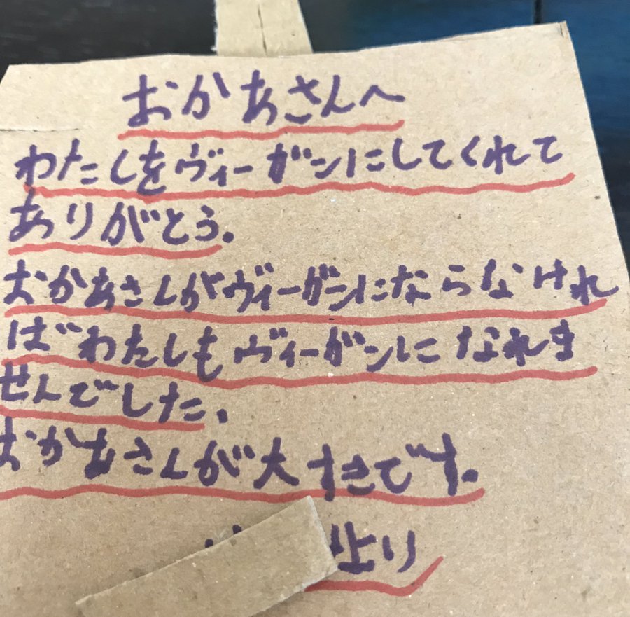 カルト(統一教会)2世信者が問題になっているけど…

ヴィーガン2世も構造は変わらない🤢
野菜しか与えられず十分な栄養が摂れない為に餓死する子供の事件が後を絶たない…
2世は生まれながらに親の思想を強制され、選択肢のない狭い世界で生きる事になる…

ヴィーガン2世の手紙を読んで悲しくなった…