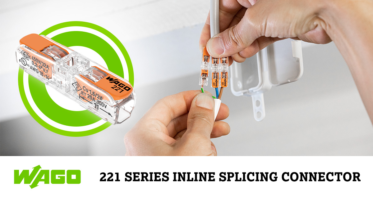 WAGOSingapore's tweet photo. #WAGO #221Series #Inline #SplicingConnector with #Lever is perfect from top to bottom. Slim design & #connection for all types of conductors from 0.2 to 4 mm² – inline connection of installation lines is easy, fast & reliable with the #connector. https://t.co/tli6bKtb9I
#ToolFree https://t.co/BD7LzNXdEK
