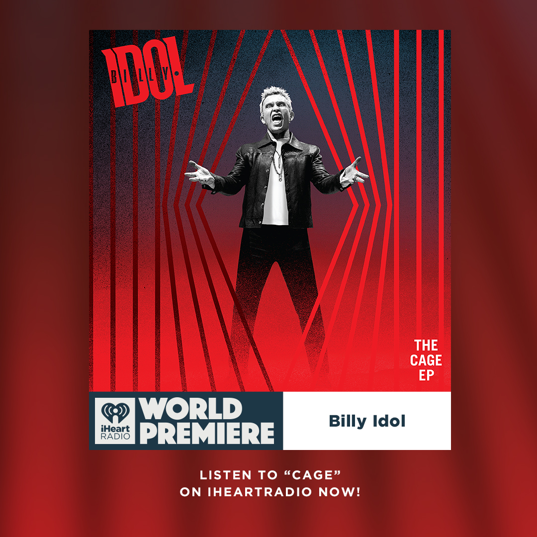 We’ve got a special World Premiere happening right now!🚨🎶 Listen to #BillyIdol’s new song “Cage” on <a href="/iHeartRadio/">iHeartRadio</a>!