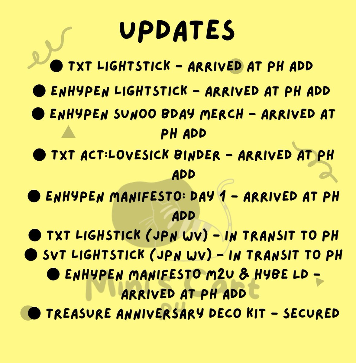 minis_cartph's tweet photo. #MsCPH_Updates MASS UPDATE FOR AUG 17 π
- our box arrived! will disinfect the items muna then i'll be sending the details for shipping thru dms π₯° feel free to message me for questions, tysm!! https://t.co/mOKvtPmq3R