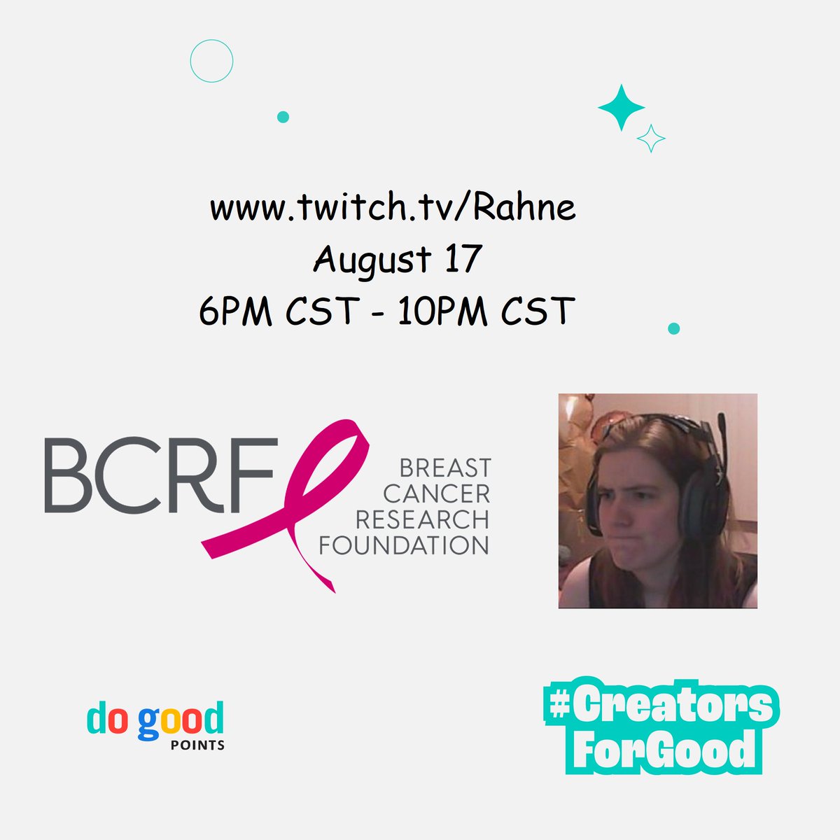 Tonight I'm partnering with @DoGoodPoints in their #CreatorsForGood initiative and raising funds for the @BCRFcure! Join me as I explore in @EveOnline and giveaway various skins and game codes! The wheel is most definitely back ♥ #tweetfleet #streamfleet #ResearchIsTheReason