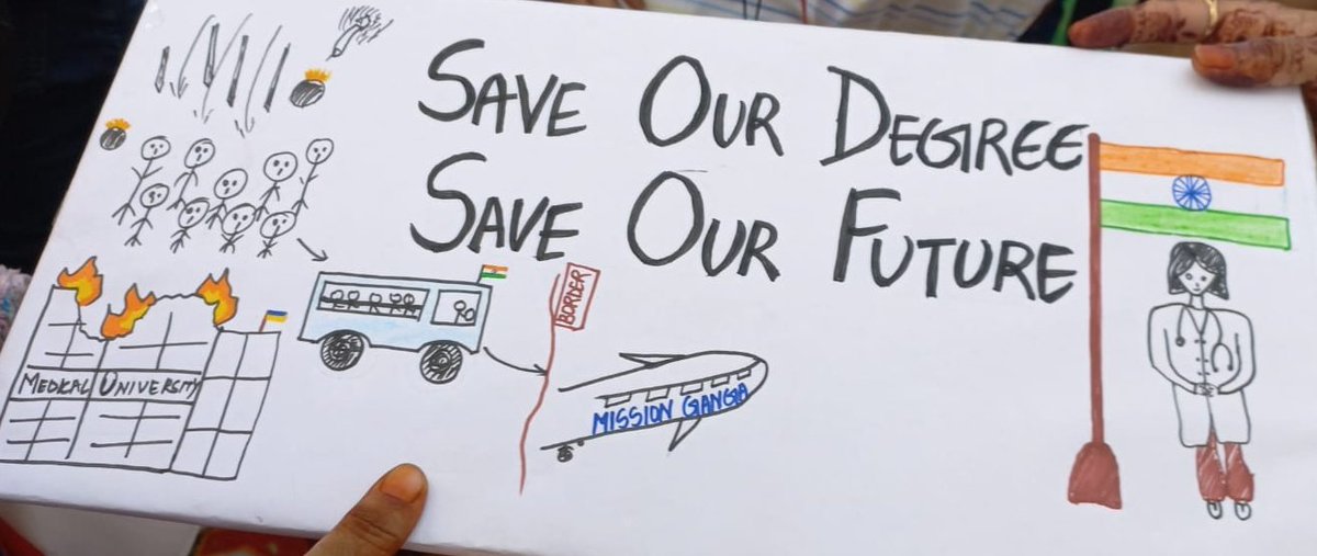NirajSa46381738's tweet photo. #studentsindark It has been around 5 months, still there is no clear stand on situation who returned from ukraine imdtly intervention by govt and NMC is requested to save future of 20k Indian Students by accomodating us in India.Pls give Freedom From Pain &amp; Stress.@PMOIndia https://t.co/yIFEd6zXeo